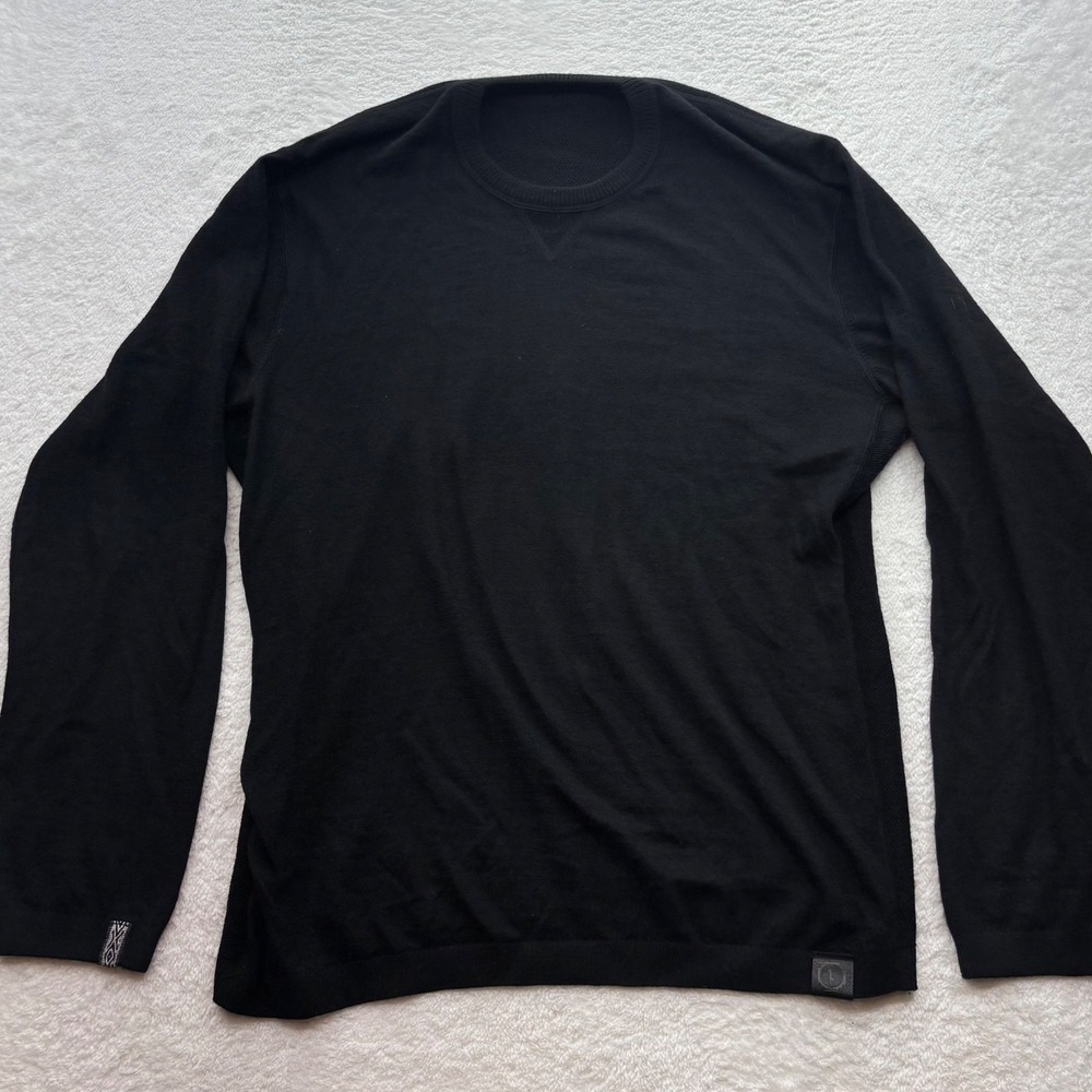 Paka Apparel The Everyday Crew Black Royal Alpaca Blend Sweater XXL Handmade